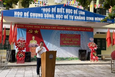 Trường THCS TT Trà Xuân long trọng tổ chức Lễ khai giảng năm học 2023-2024