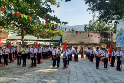 Trường THCS thị trấn Trà Xuân long trọng tổ chức Lễ khai giảng năm học 2022-2023