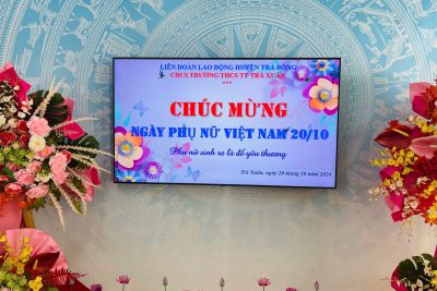 TRƯỜNG THCS THỊ TRẤN TRÀ XUÂN KỈ NIỆM 94 NĂM NGÀY PHỤ NỮ VIỆT NAM 20/10